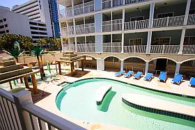 Sky Blue Vacation Condo, Myrtle Beach - Pool View